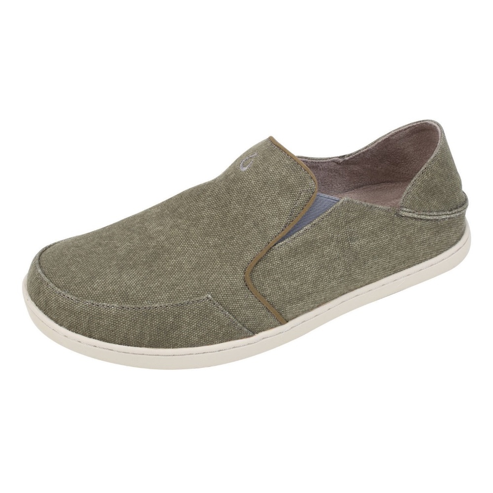OLUKAI Nohea Lole Mens Shoes 11.5 US Casual Canvas Loafer Slip On Casual Sneaker